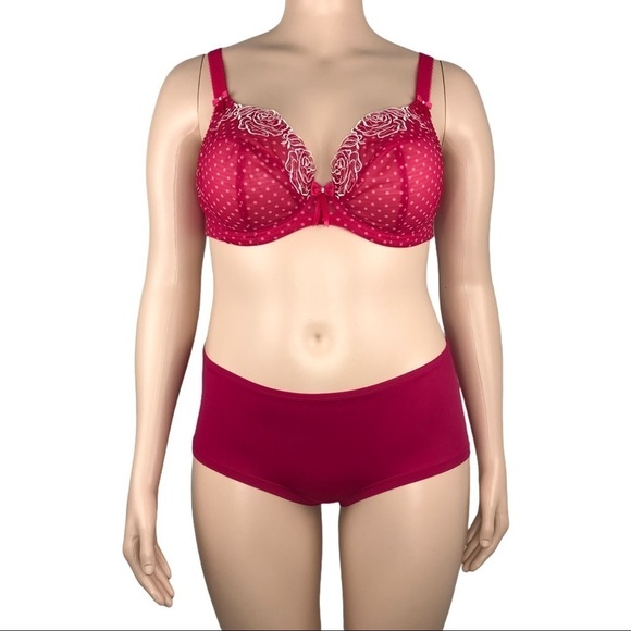 Elomi Betty Underwire Plunge Bra UK 40F US 40G EL8170 - Picture 6 of 15